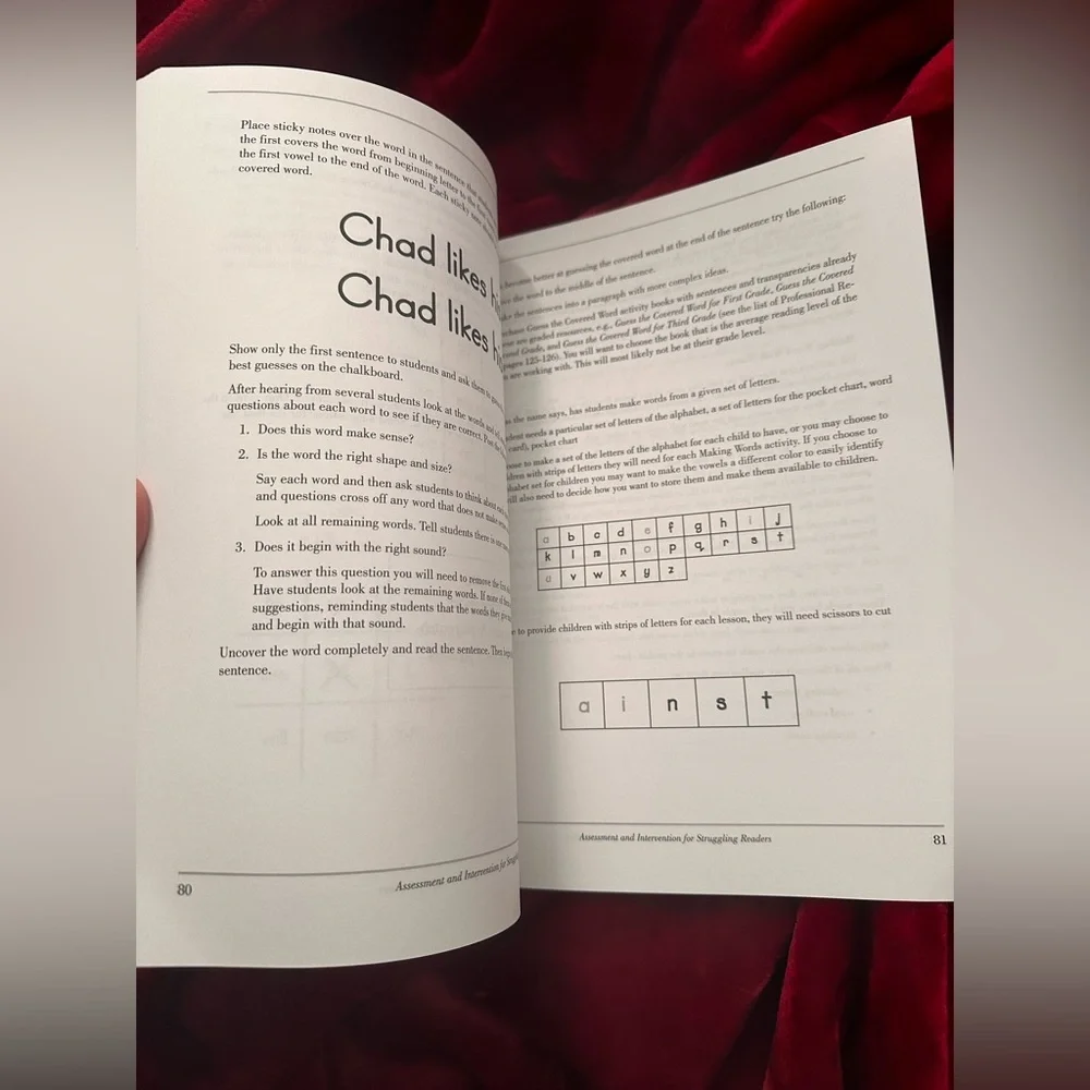 Struggling readers book